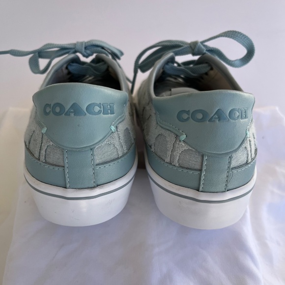 Women’s COACH Citysole Platform Sneakers in Signature Terry Cloth Aqua Size 8B - Picture 4 of 13